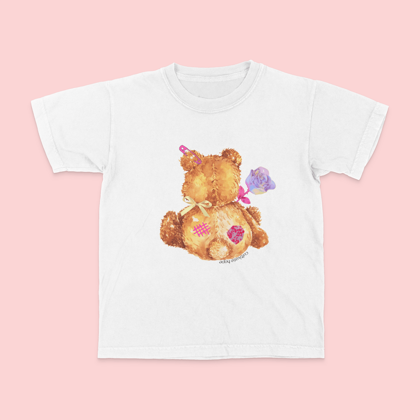 PATCHED-UP TEDDY, the baby tshirt