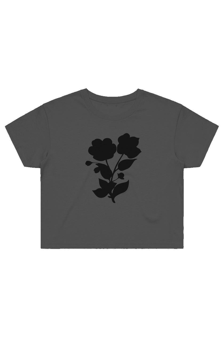 Flora figure tee, the Shorty in pepper 