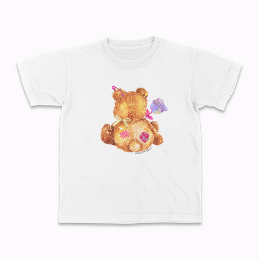 PATCHED-UP TEDDY, the baby