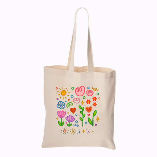 HAPPY SCRIBBLES TOTE
