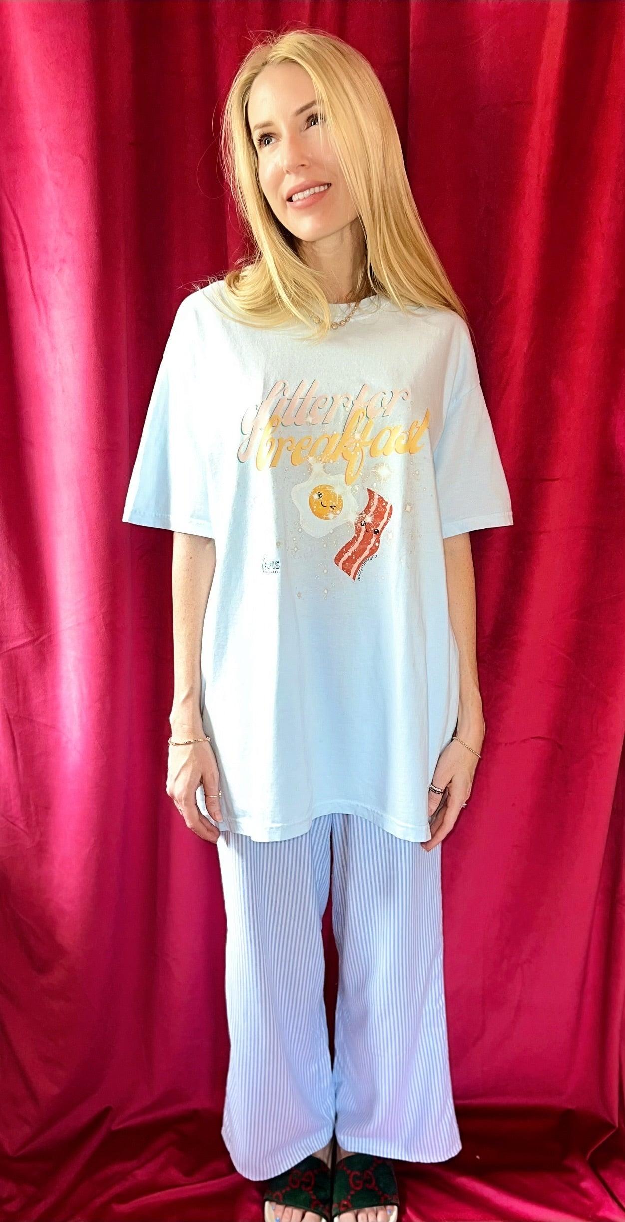 GLITTER FOR BREAKFAST, the lounger tshirts